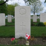 Grafstenen op de eerbegraafplaats voor Canadese militairen bij Groesbeek.