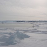 Zeeijs en open water in het Arctische gebied